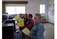 Entrega de diplomas. Iniciacin a la informtica.